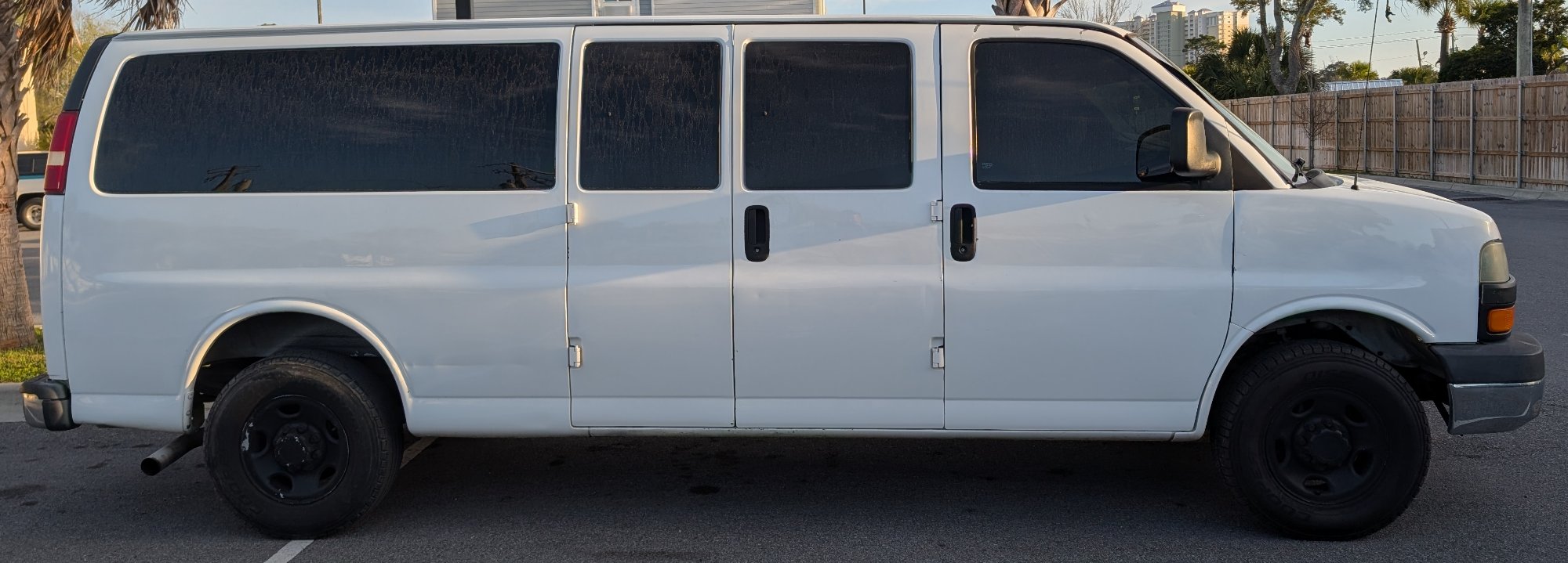 PCB Haul full-size extended van ready for pickup and delivery in Panama City Beach
